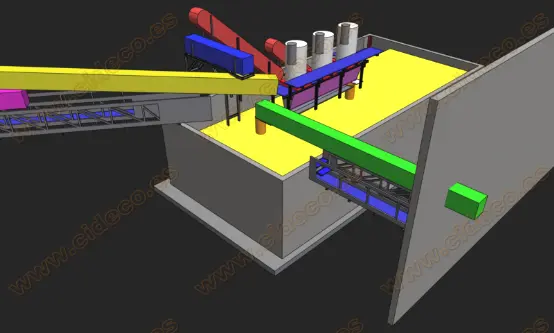 prototipo de diseño 3d de una fábrica de hielo CIDECO.es